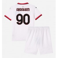 Camiseta AC Milan Tammy Abraham #90 Segunda Equipación Replica 2024-25 para niños mangas cortas (+ Pantalones cortos)